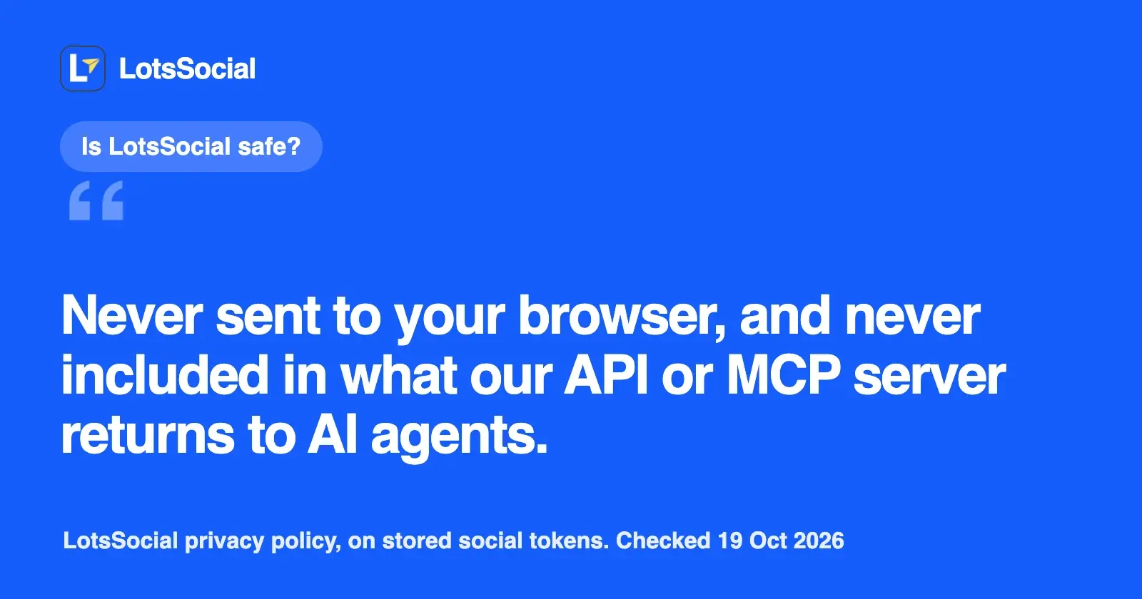 Is LotsSocial Safe? How Sign-In, Permissions and Your Accounts Work